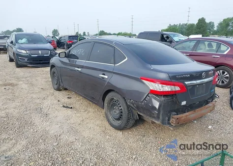 2014 Nissan Sentra S z USA, uszkodzony, nr VIN 3N1AB7APXEL616756